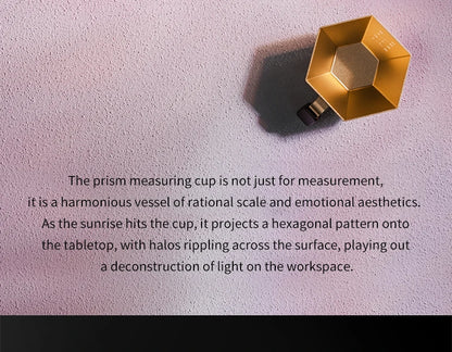 hexagonal espresso measuring cup