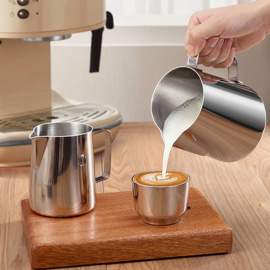 sainless steel milk frothing jug