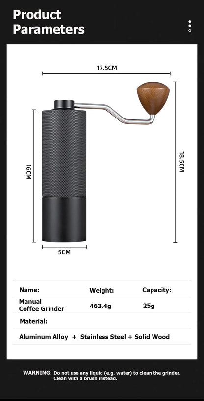 precision manual coffee grinder