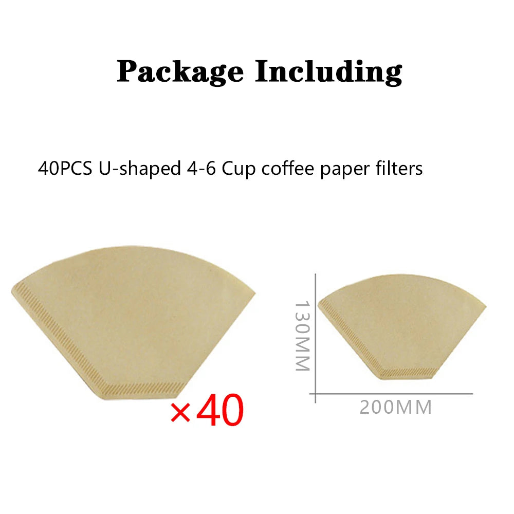 rubber wood coffee filter paper holder