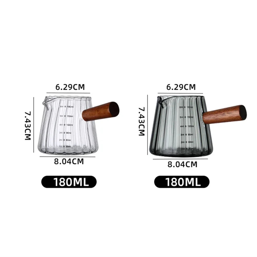 glass espresso measuring cup