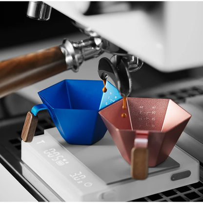 hexagonal espresso measuring cup