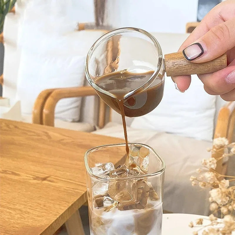 square heat-resistant glass cup