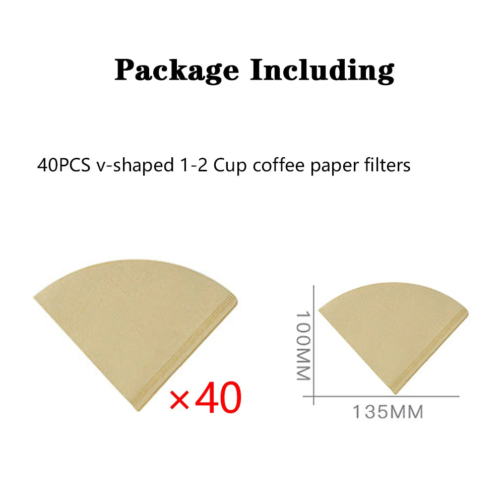 rubber wood coffee filter paper holder