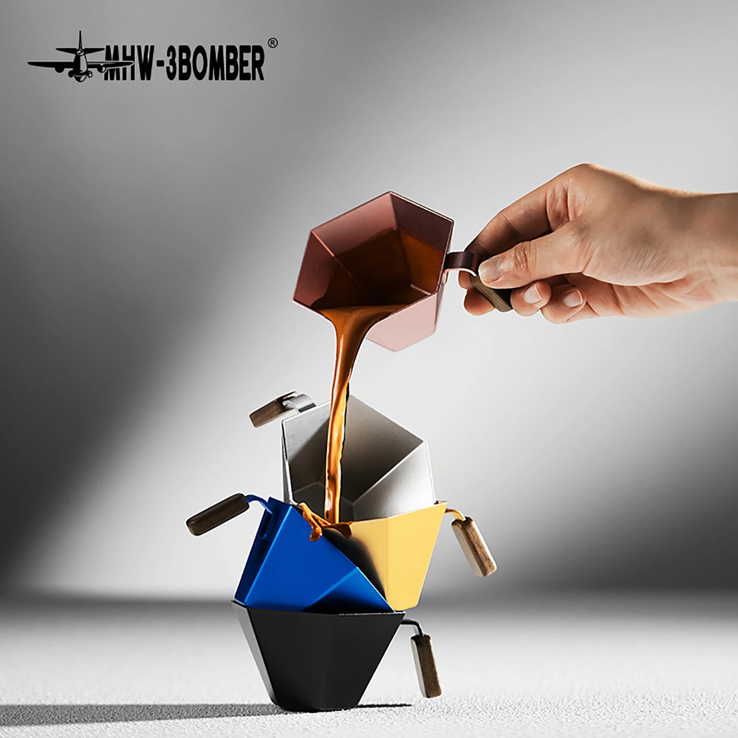 hexagonal espresso measuring cup