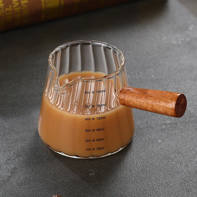 glass espresso measuring cup