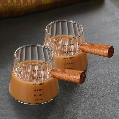 glass espresso measuring cup