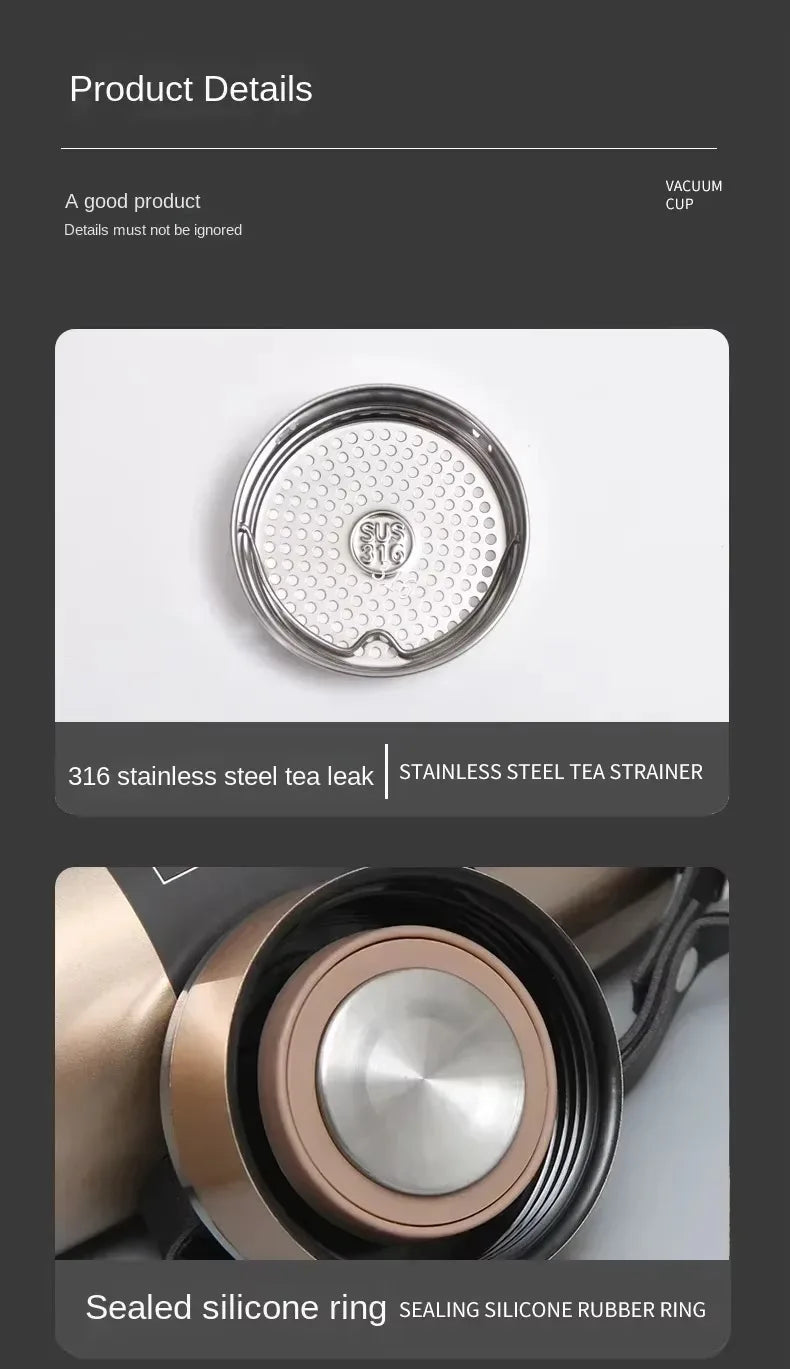 stainless steel thermal water bottle